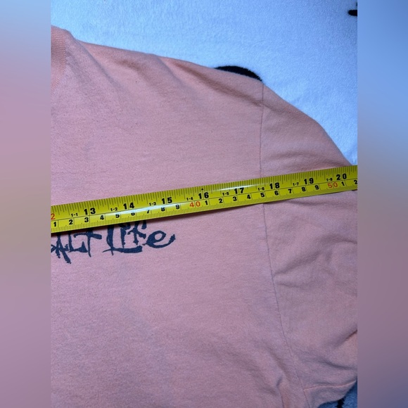 Peach Salt Life Long Sleeve Shirt Men’s Medium - Picture 9 of 12